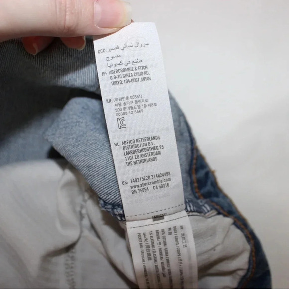 Abercrombie & Fitch The Dad Denim 5” Shorts Size 35/20 - Picture 12 of 12